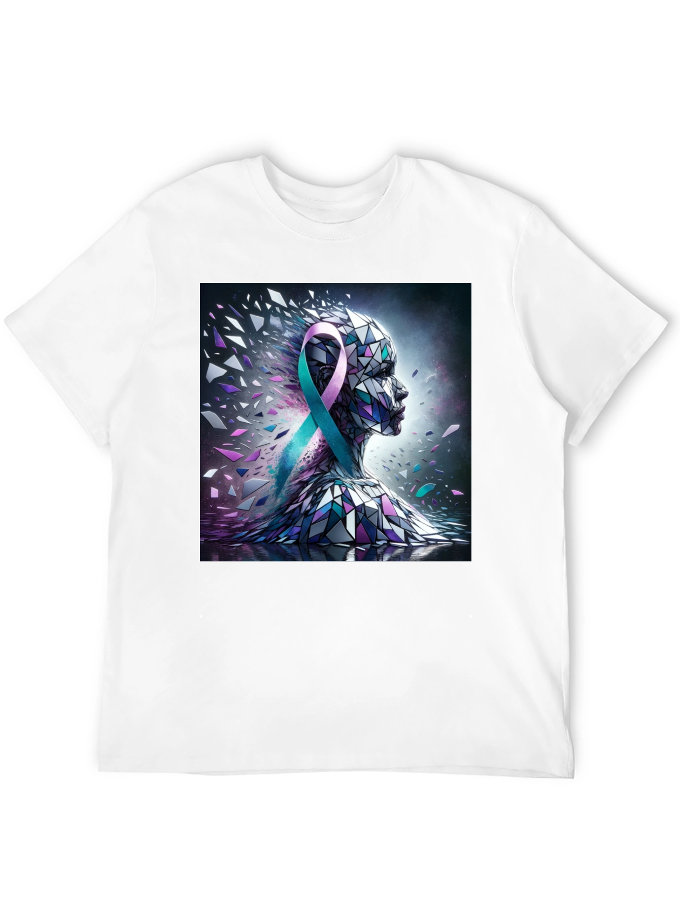 Awareness Ribbon Mosaic Graphic Tee
