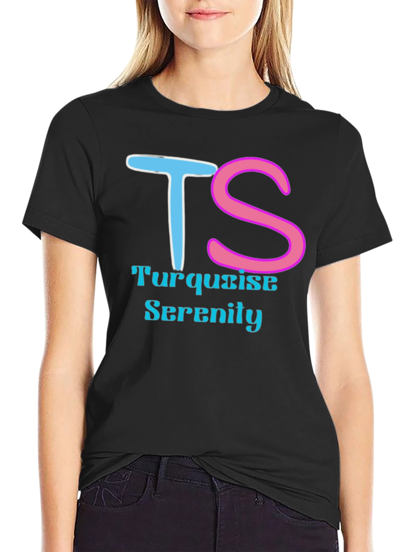Turquoise Serenity Graphic Tee