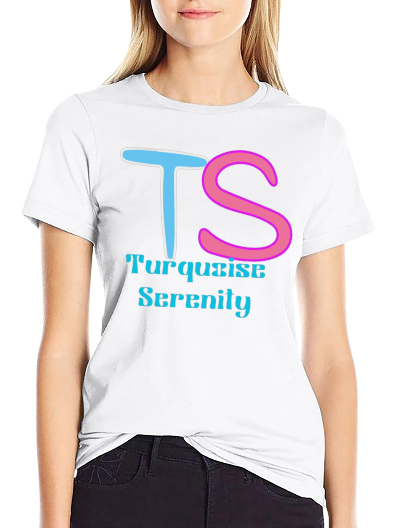 Turquoise Serenity Graphic Tee