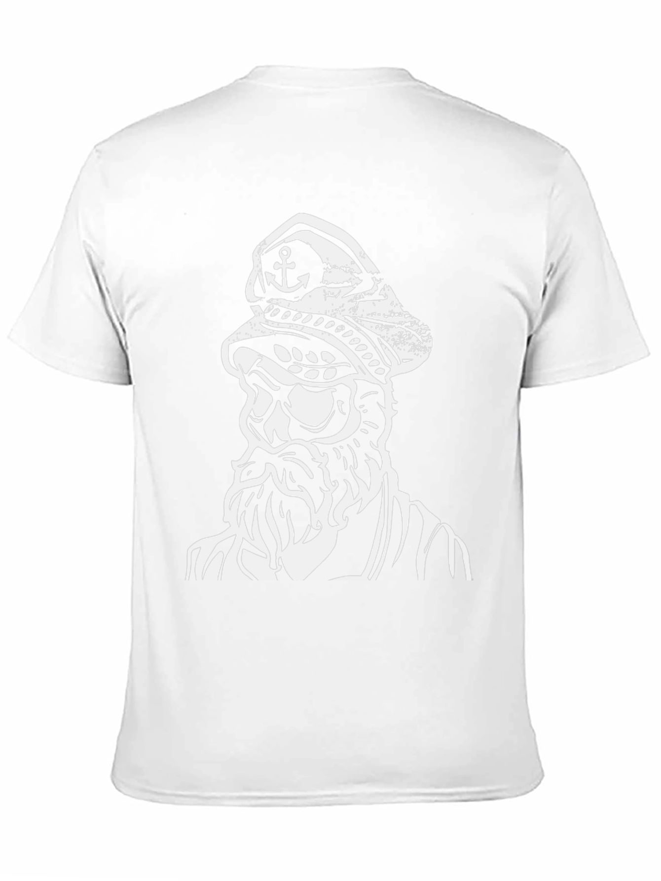 Nautical Captain Graphic Black T-Shirt