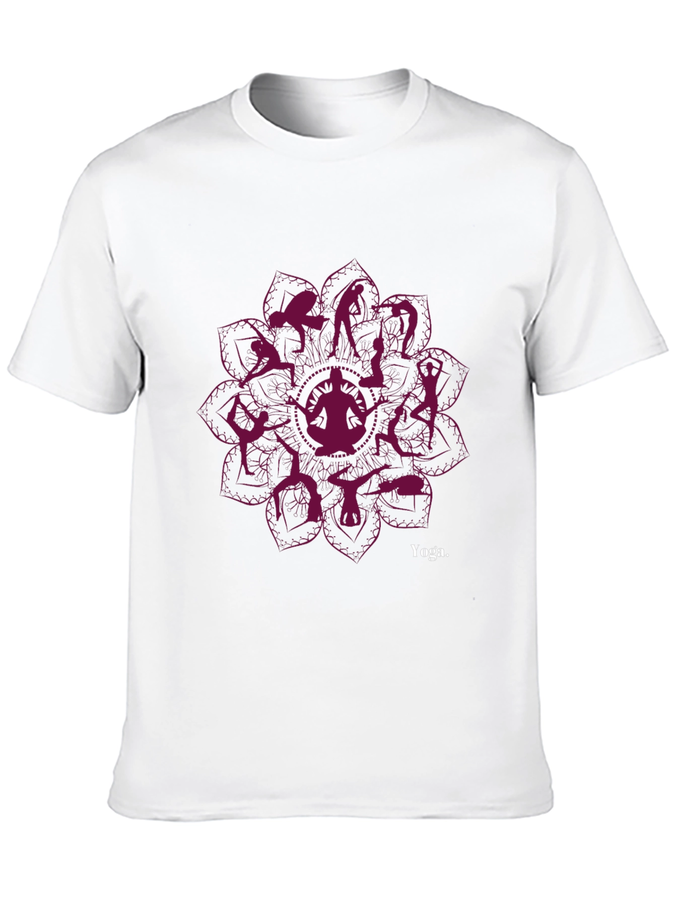 Yoga Silhouette Mandala T-Shirt