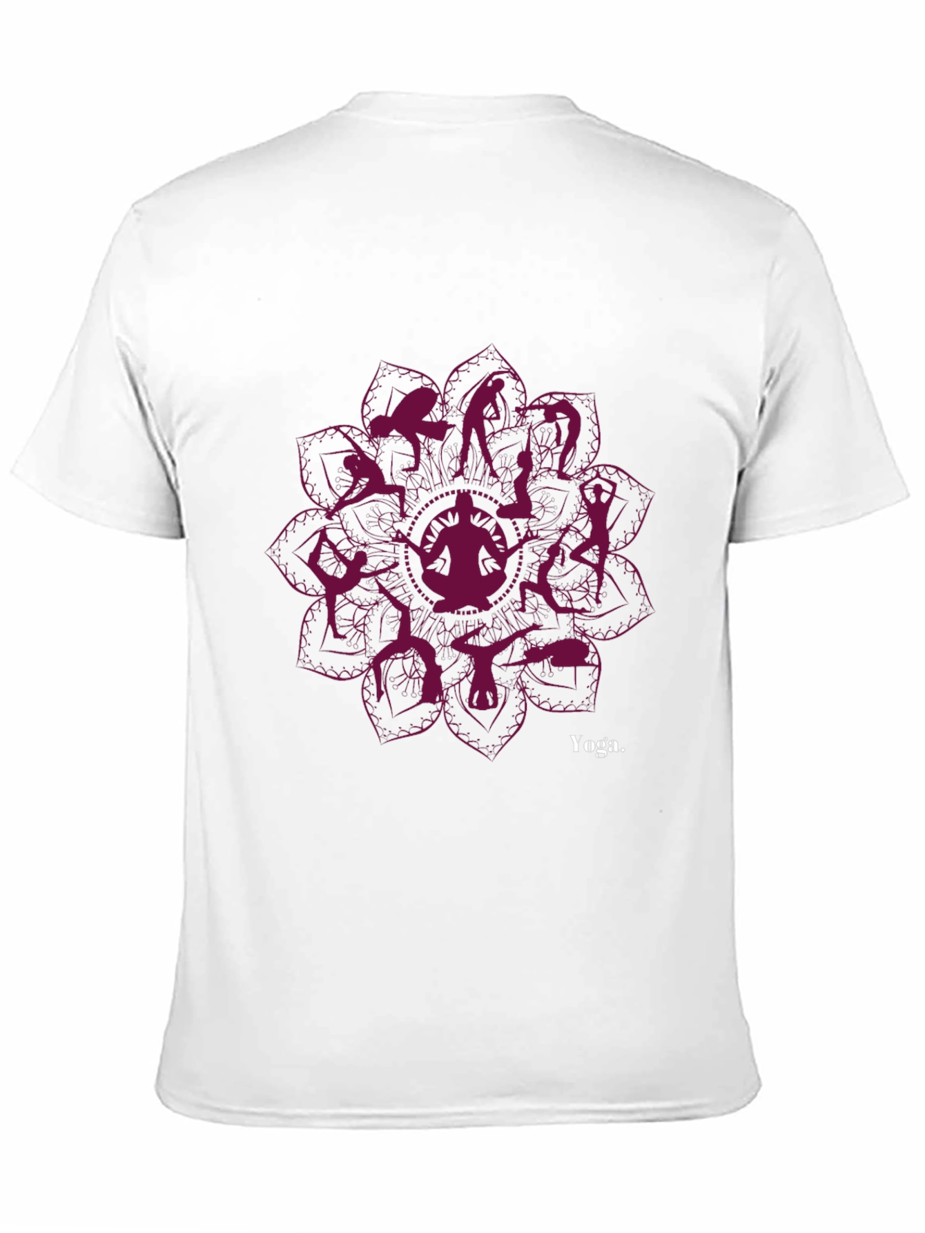 Yoga Silhouette Mandala T-Shirt