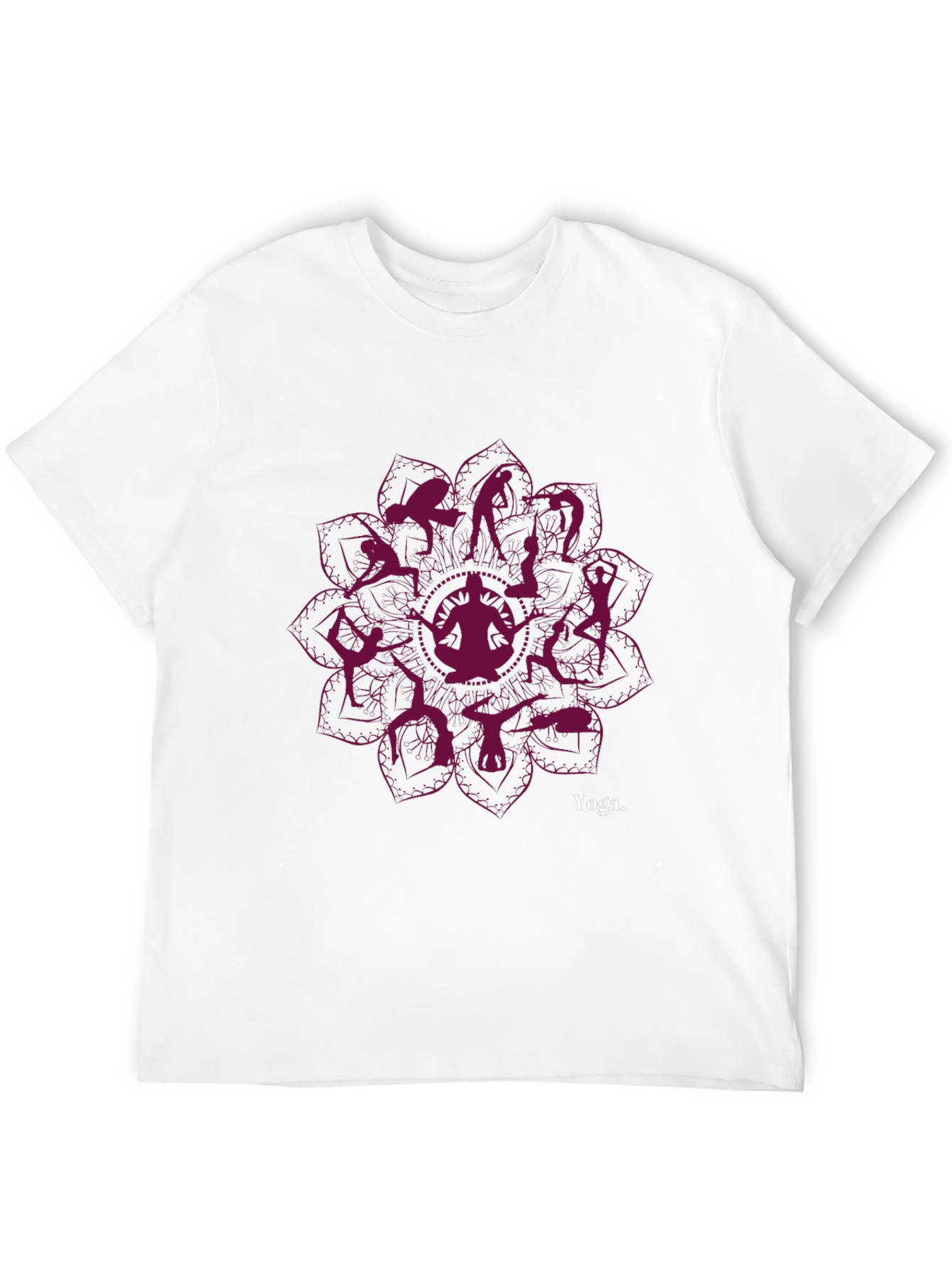 Yoga Silhouette Mandala T-Shirt