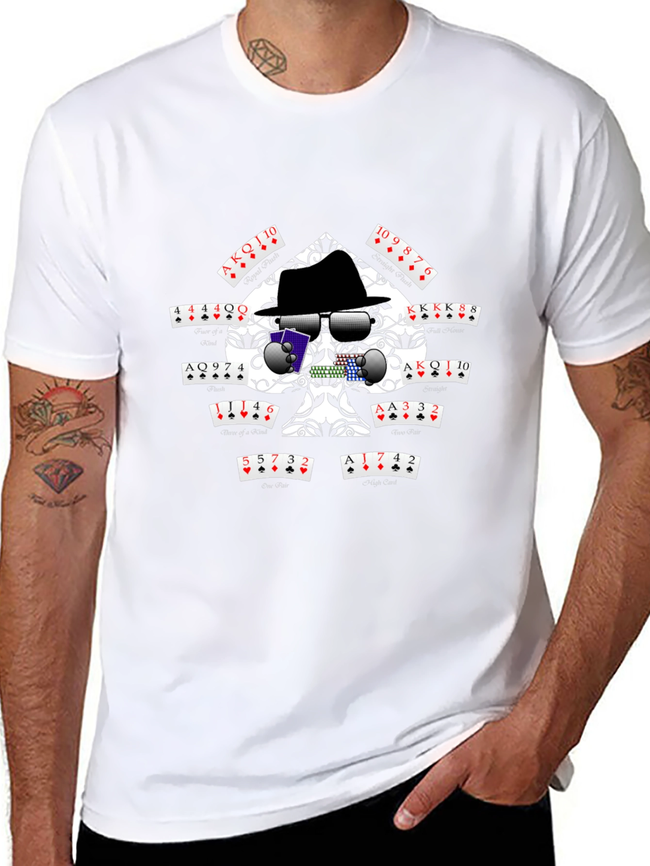 Poker Skull T-Shirt - Casino Style