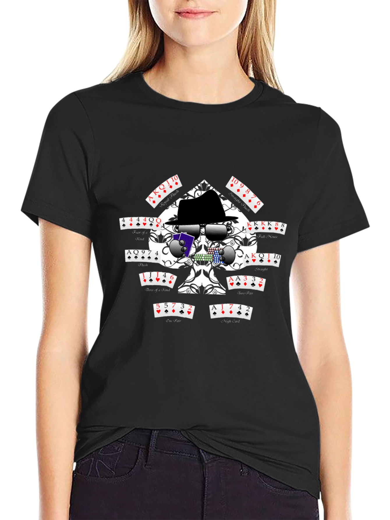 Poker Skull T-Shirt - Casino Style
