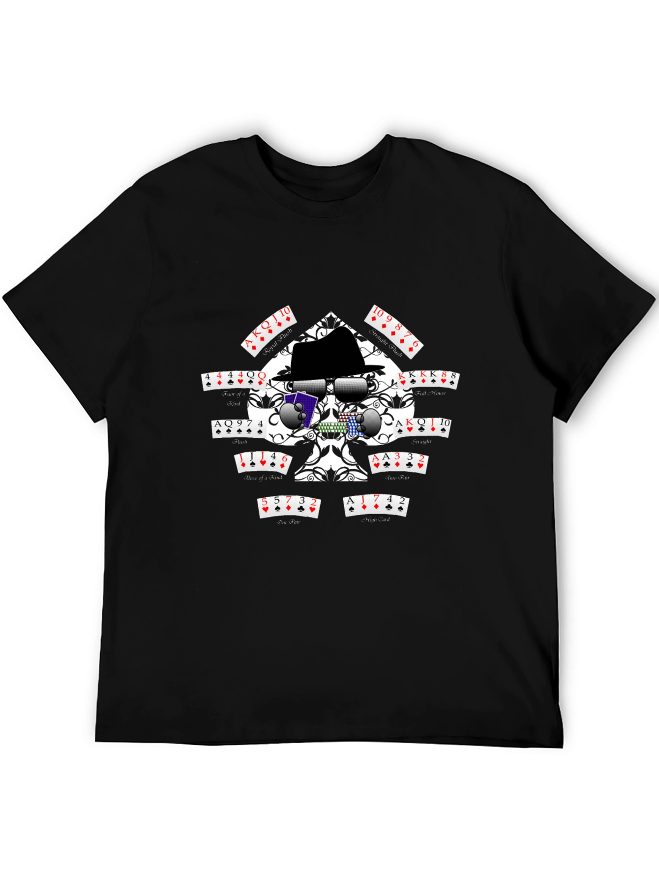 Poker Skull T-Shirt - Casino Style