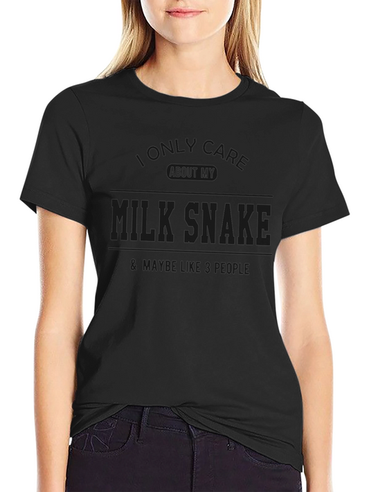Milk Snake T-Shirt - I Only Care About My Snake Tee