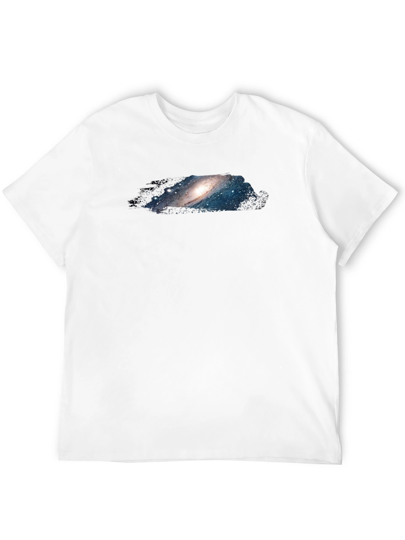 Galaxy Print Black T-Shirt - Casual and Stylish