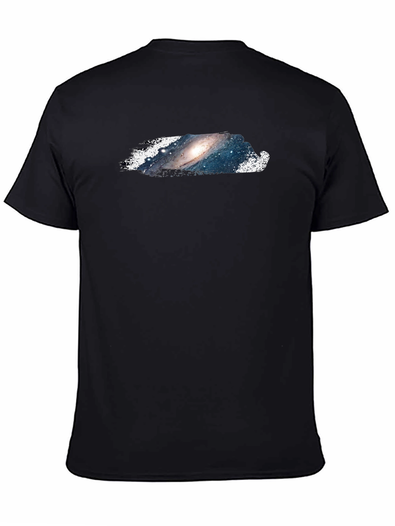 Galaxy Print Black T-Shirt - Casual and Stylish