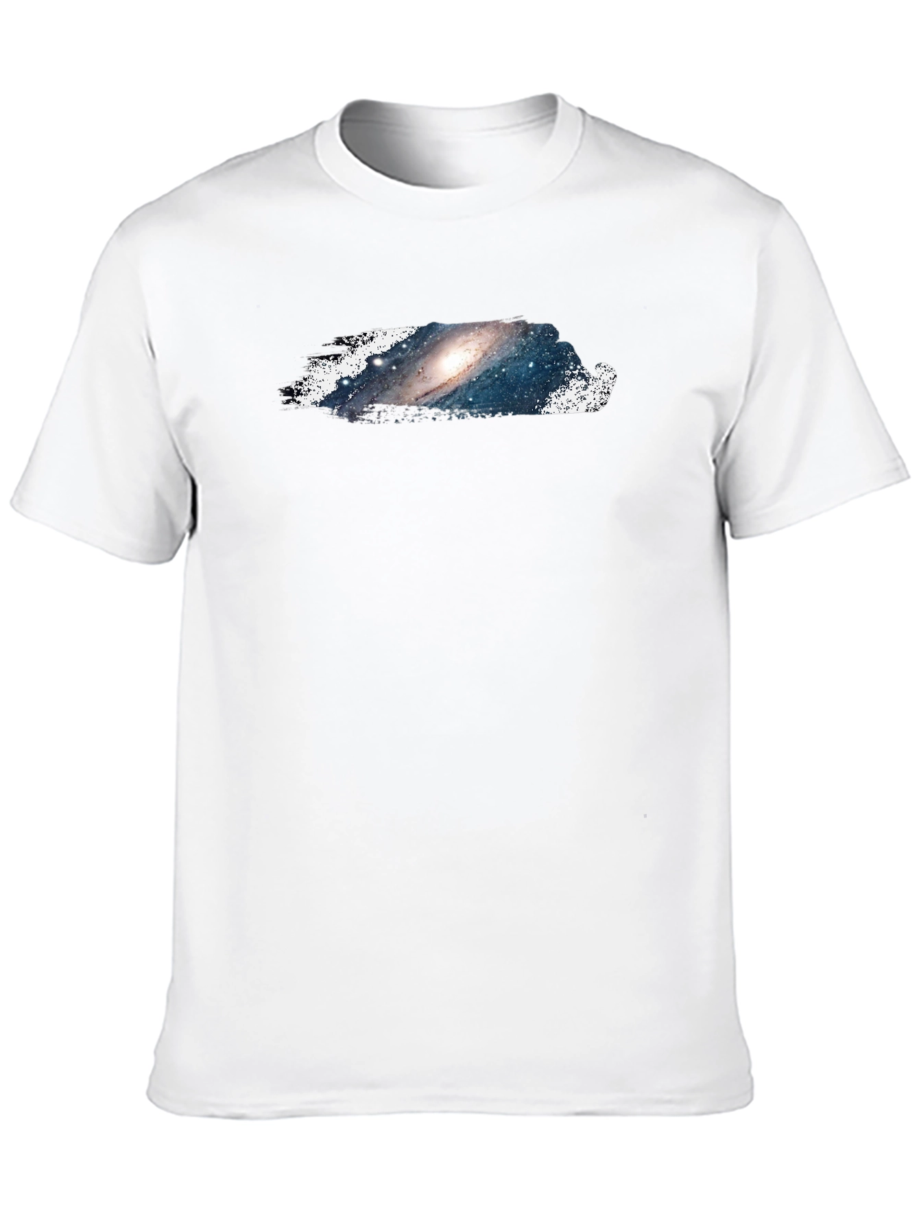 Galaxy Print Black T-Shirt - Casual and Stylish