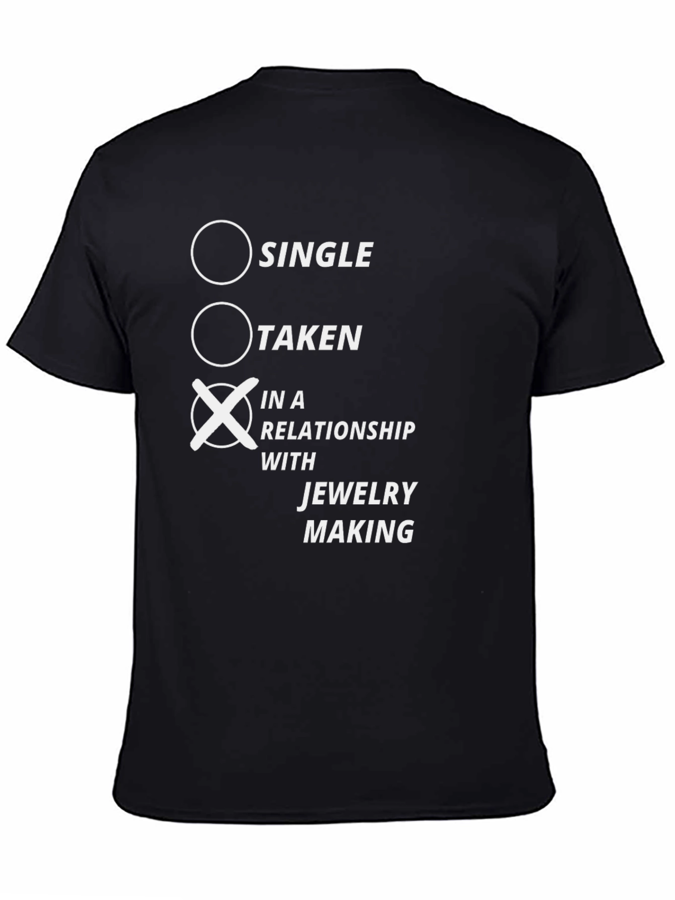 Jewelry Making Relationship T-Shirt - Black