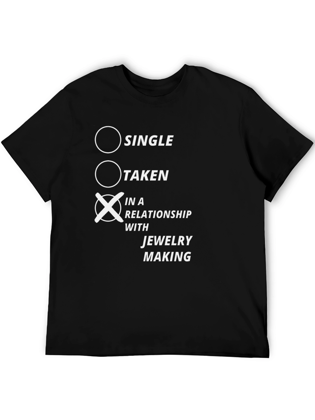 Jewelry Making Relationship T-Shirt - Black