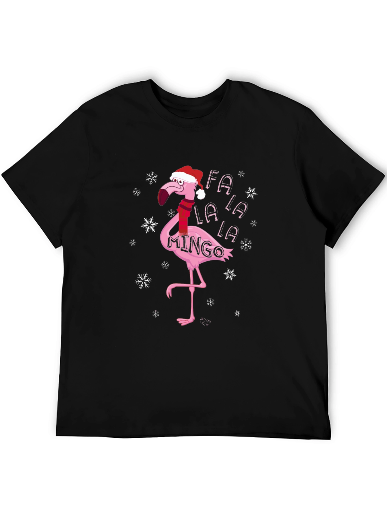 Fa La La Mingo T-Shirt - Christmas Flamingo Tee