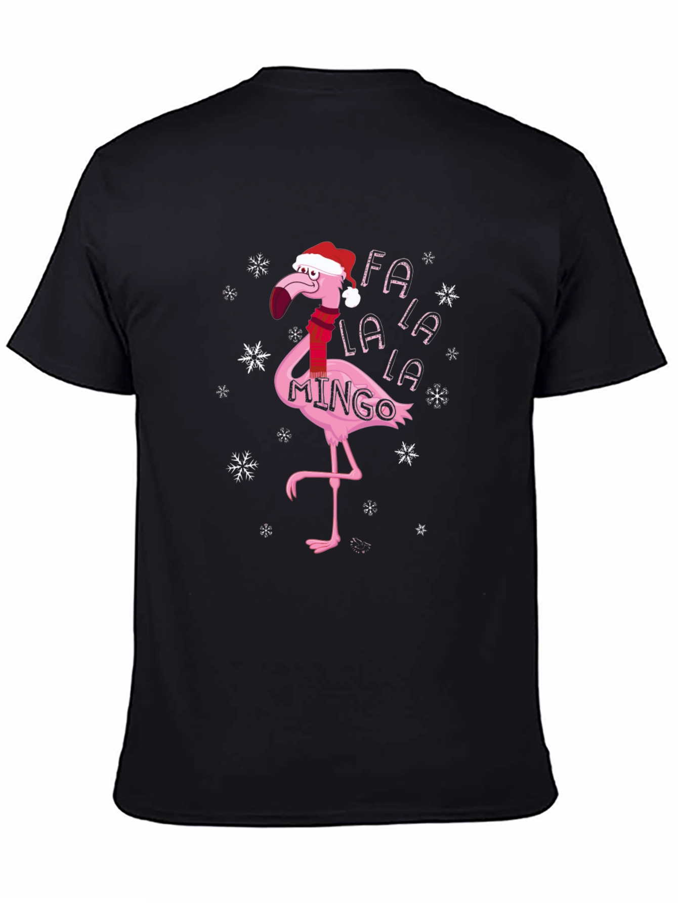 Fa La La Mingo T-Shirt - Christmas Flamingo Tee