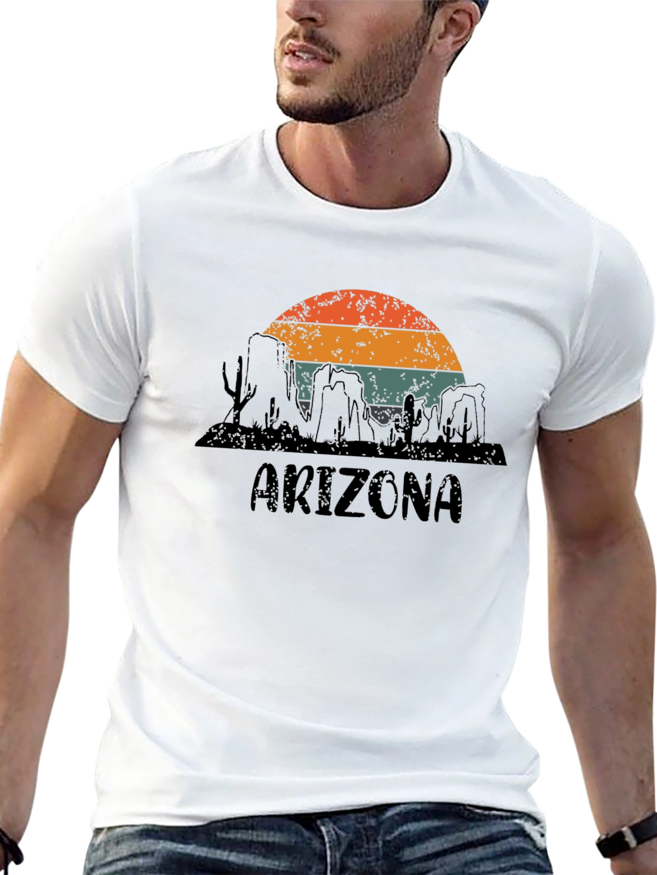 Arizona Desert Graphic Tee - Retro Style