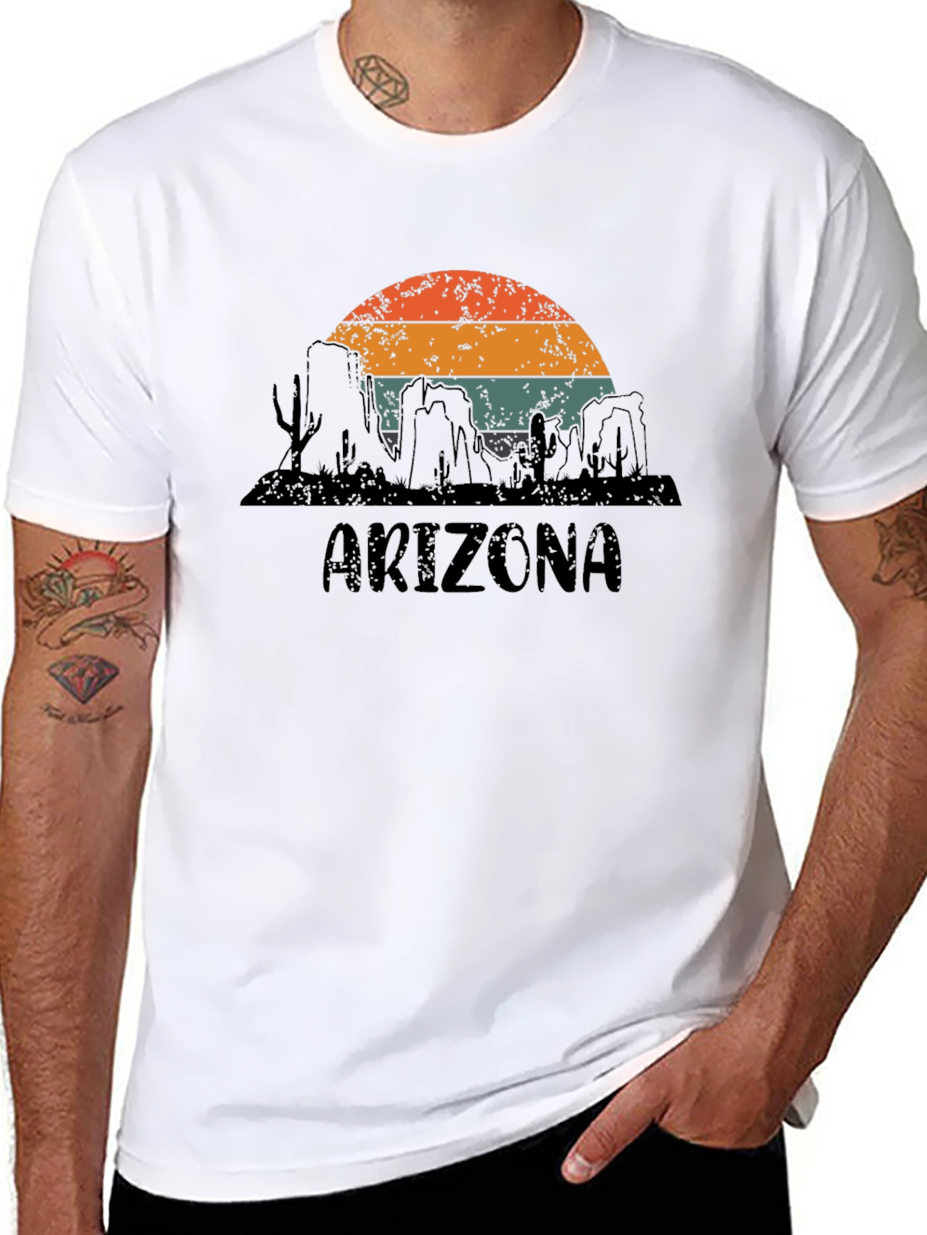 Arizona Desert Graphic Tee - Retro Style