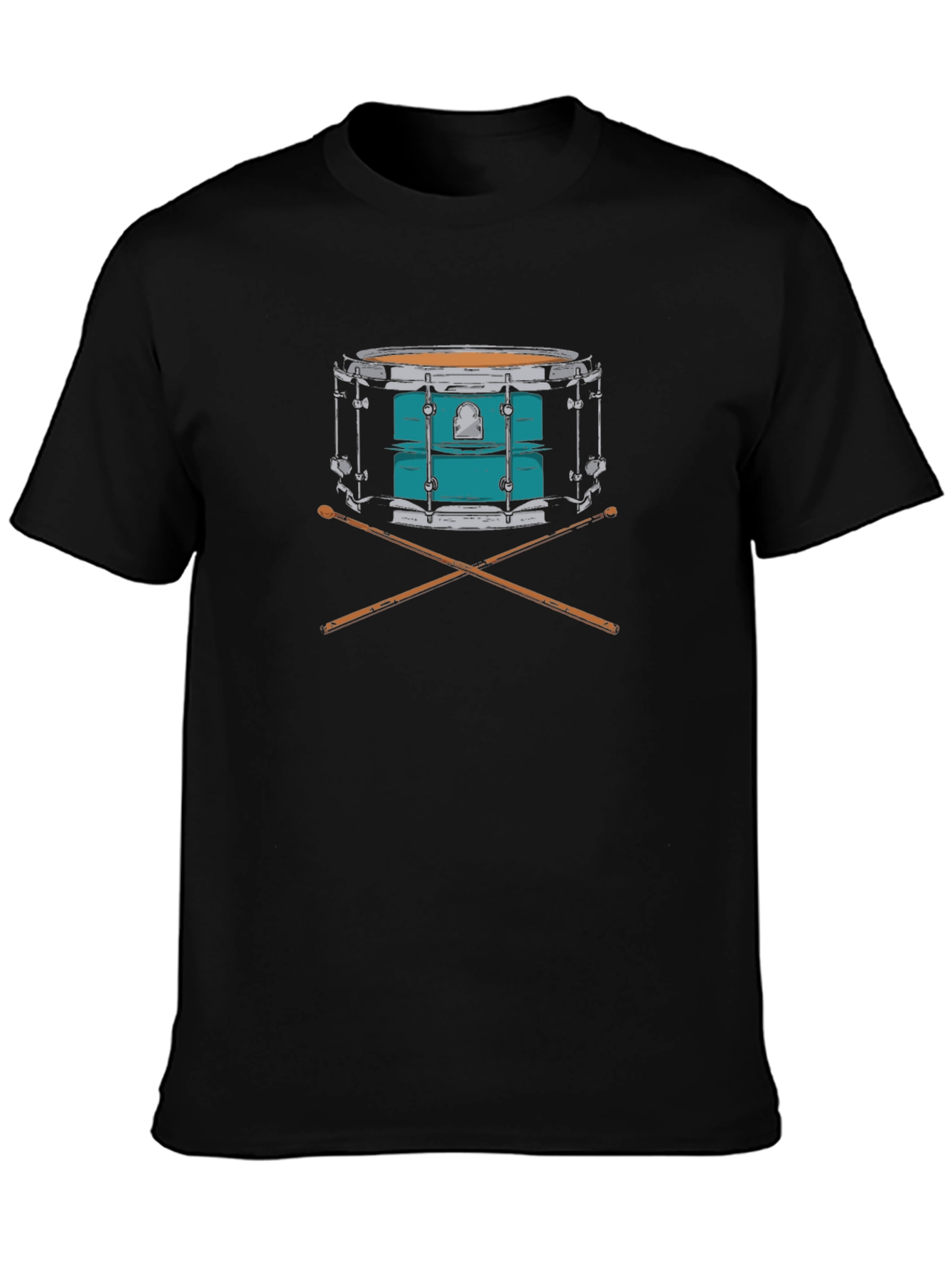 Drum Graphic T-Shirt - Black