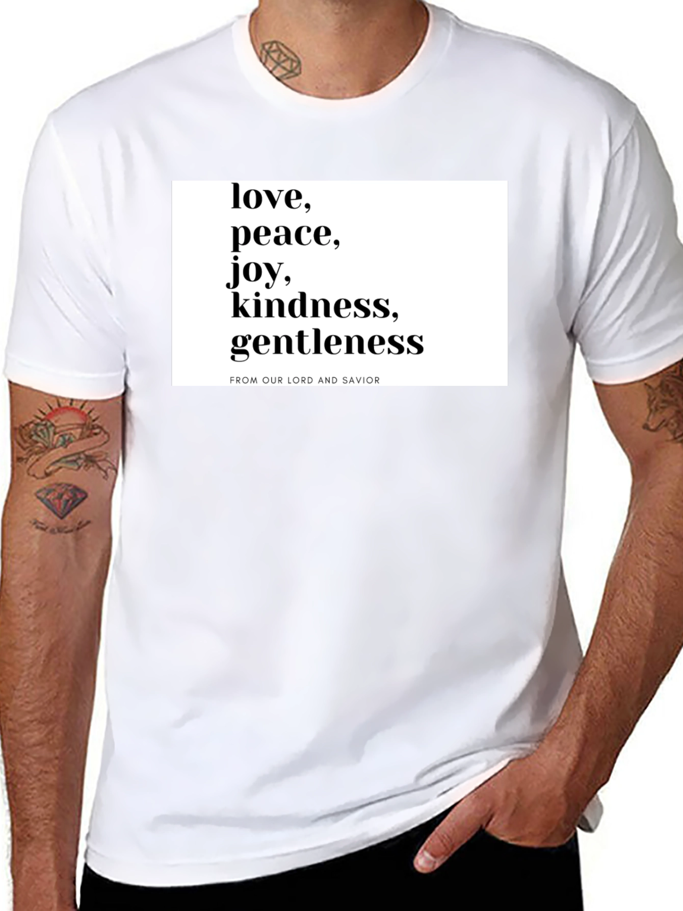 Love Peace Joy T-Shirt - Christian Inspired