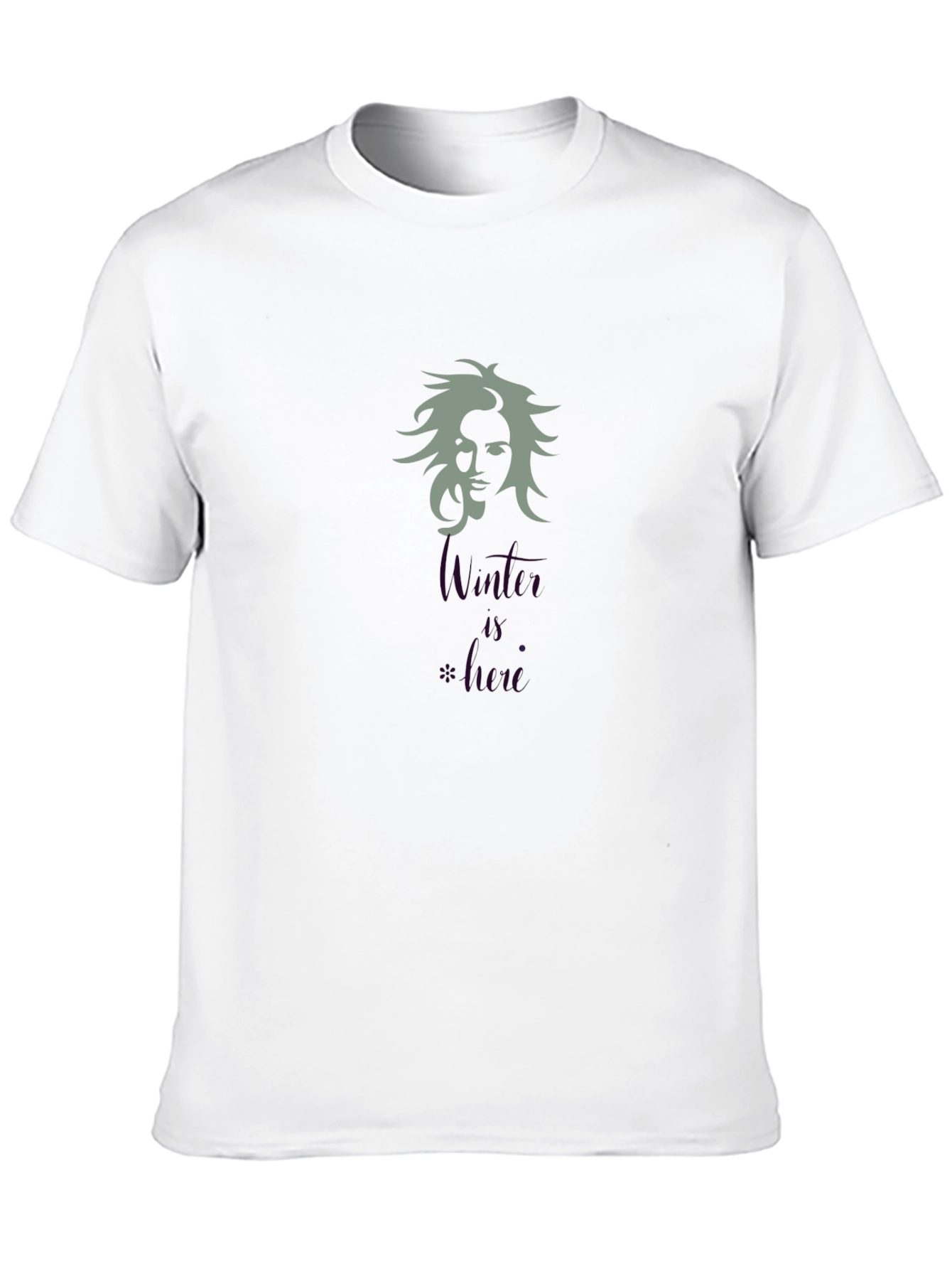 Winter is Here Graphic T-Shirt - Black