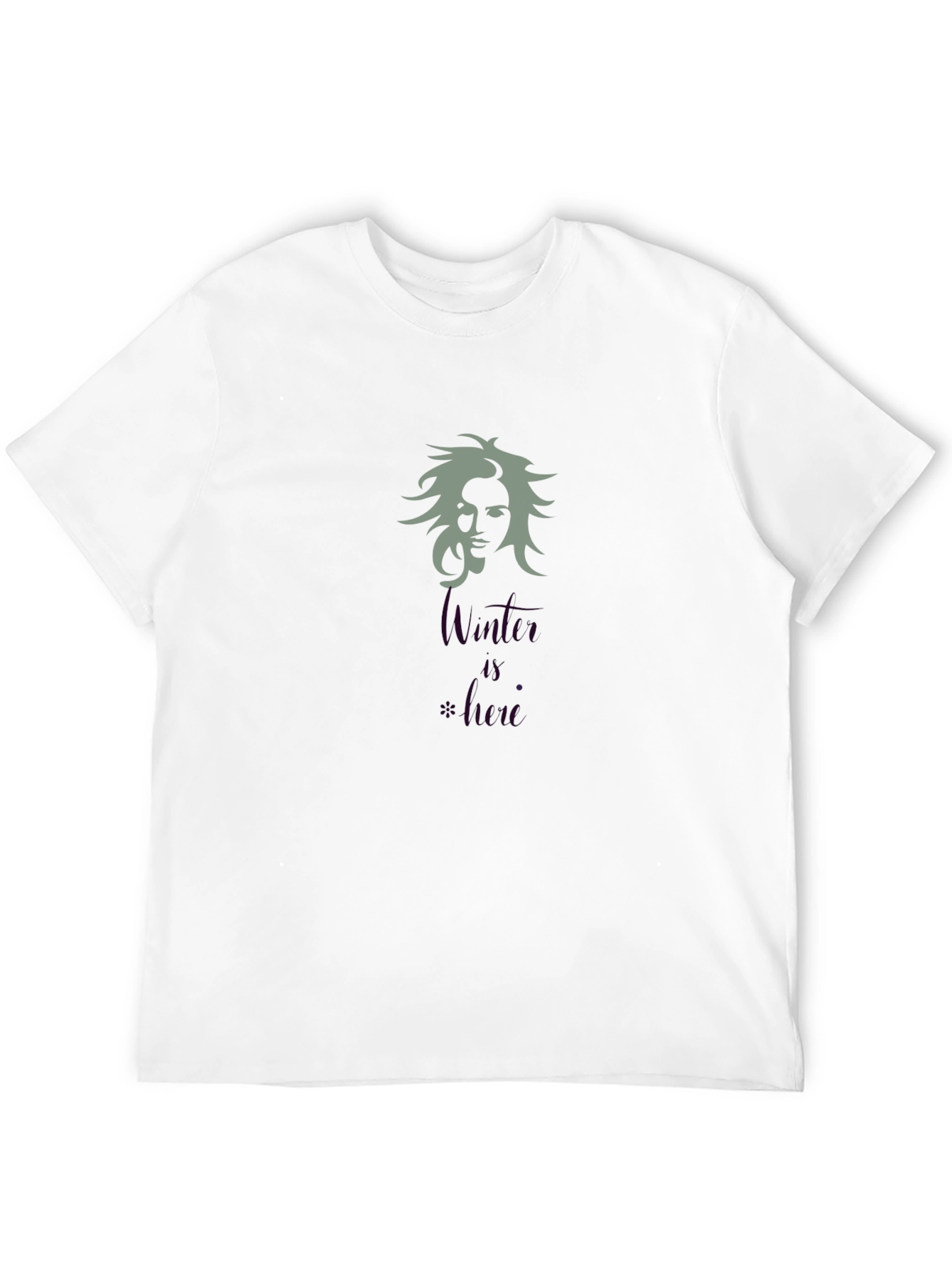 Winter is Here Graphic T-Shirt - Black