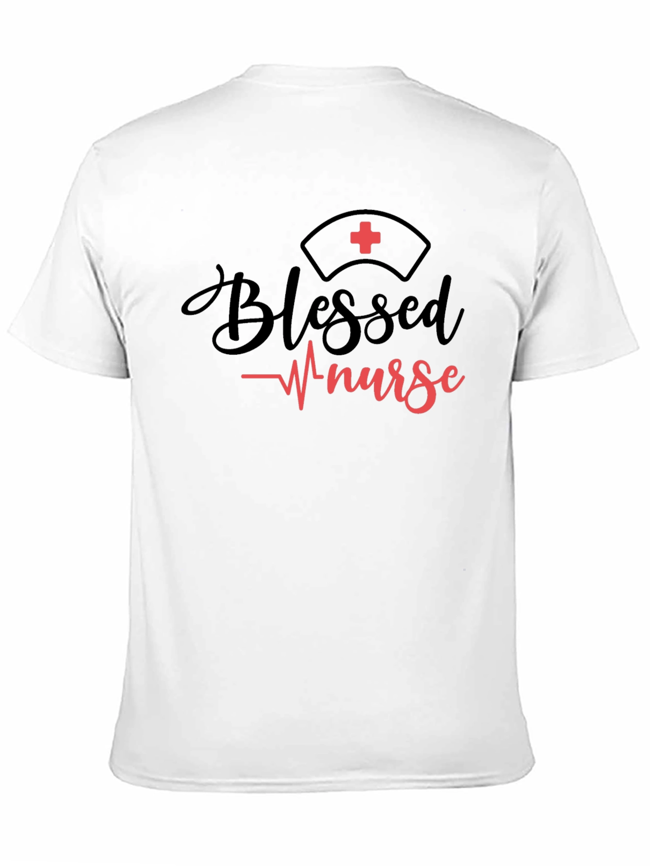 Blessed Nurse Graphic Tee - Black