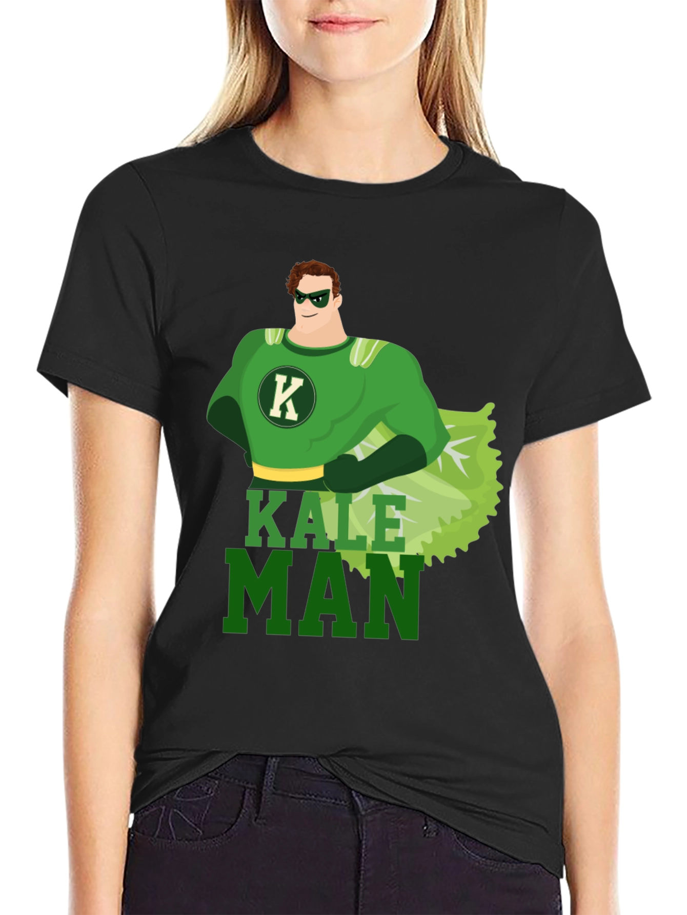 Kale Man T-Shirt - Superhero Style Tee