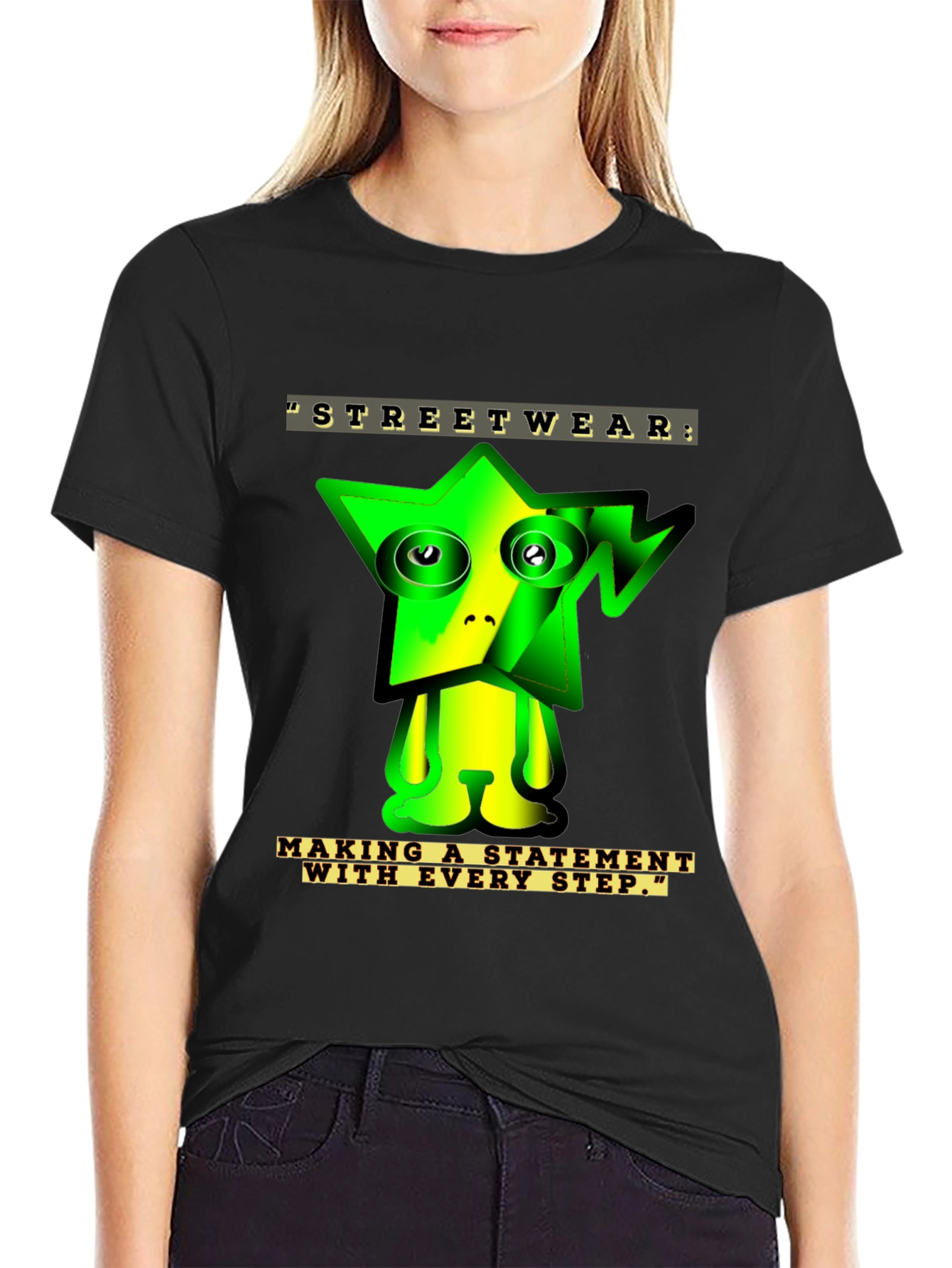 Streetwear Star Graphic T-Shirt