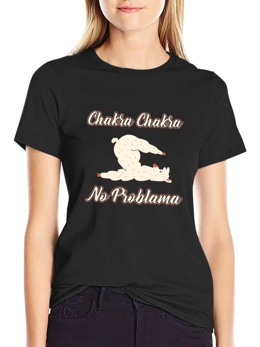 Chakra Llama Tee - No Problama Yoga Humor
