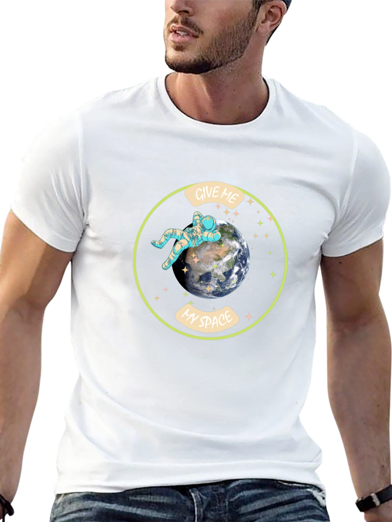 Give Me My Space T-Shirt - Astronaut Earth Design