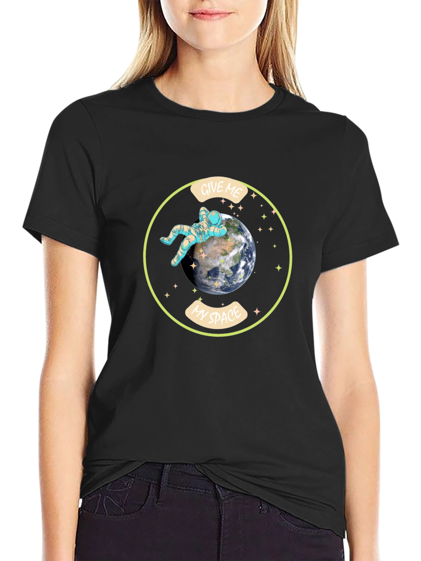 Give Me My Space T-Shirt - Astronaut Earth Design