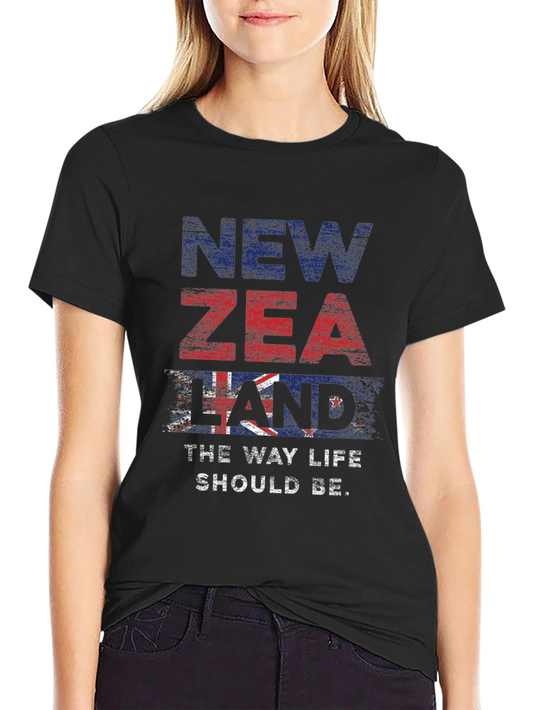 New Zealand Flag Graphic T-Shirt
