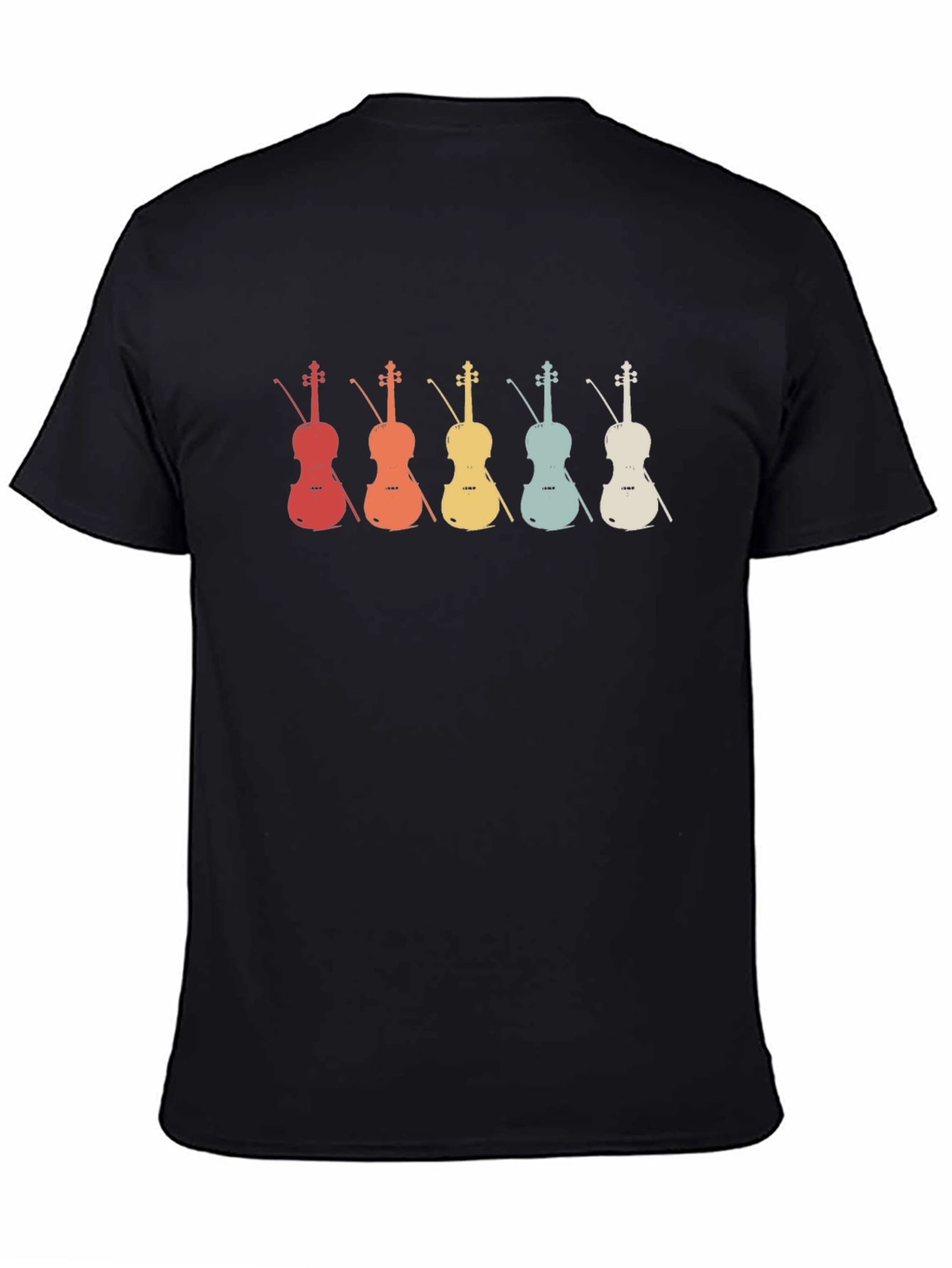 Retro Violin Graphic T-Shirt - Music Lover Tee