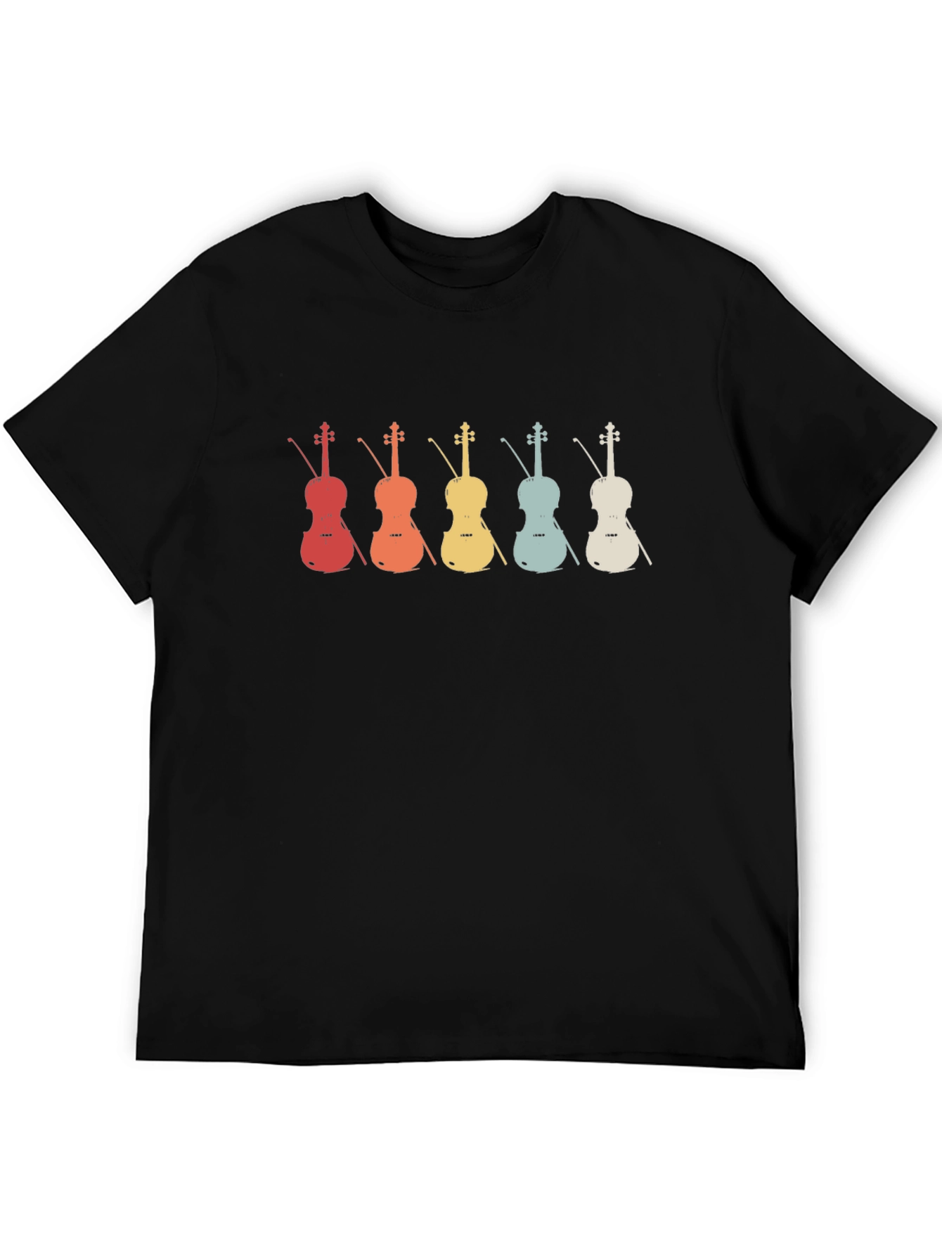 Retro Violin Graphic T-Shirt - Music Lover Tee