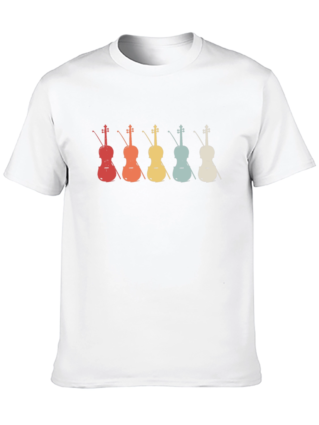 Retro Violin Graphic T-Shirt - Music Lover Tee