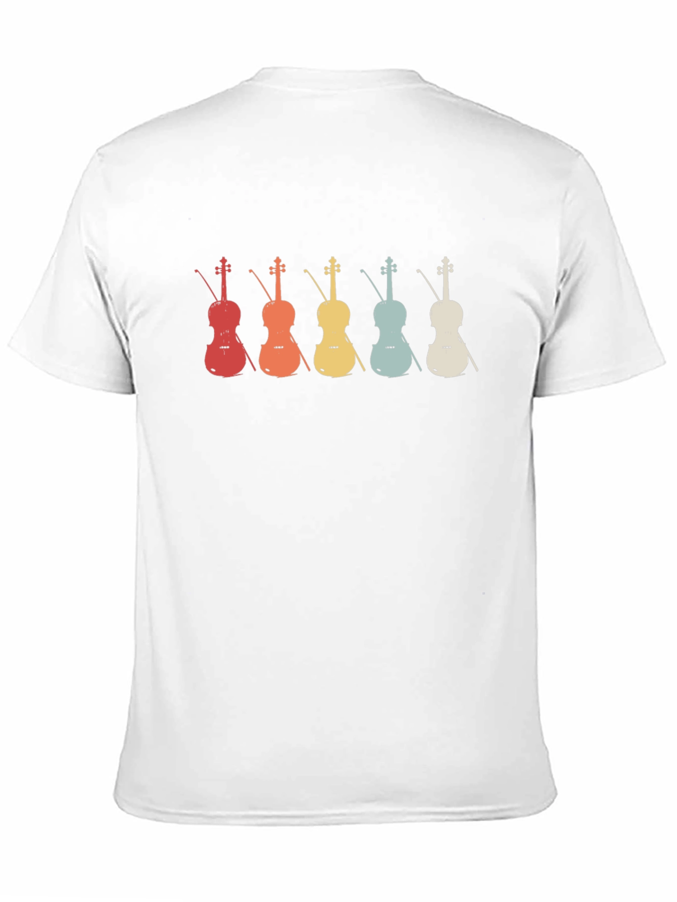 Retro Violin Graphic T-Shirt - Music Lover Tee