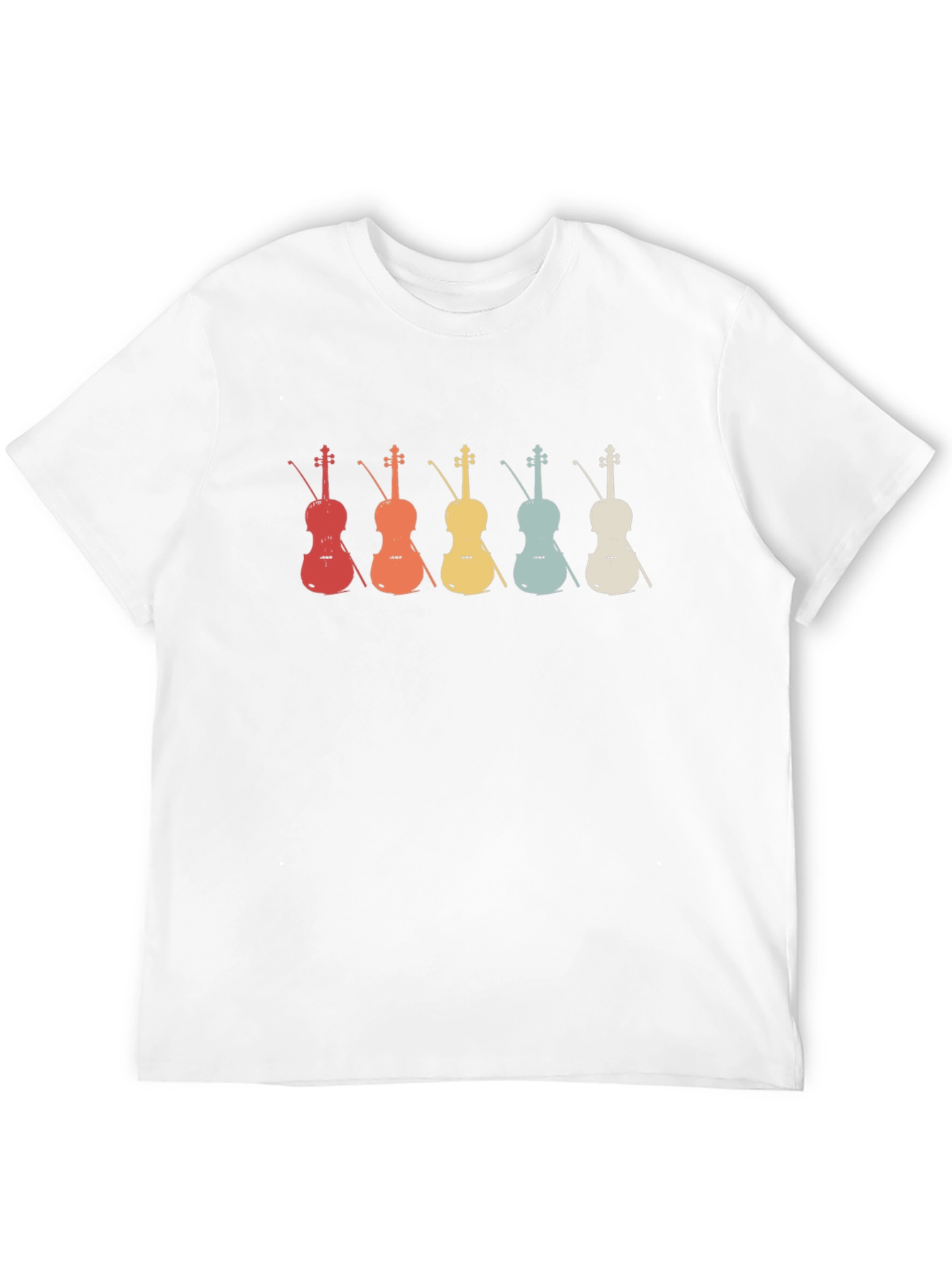 Retro Violin Graphic T-Shirt - Music Lover Tee