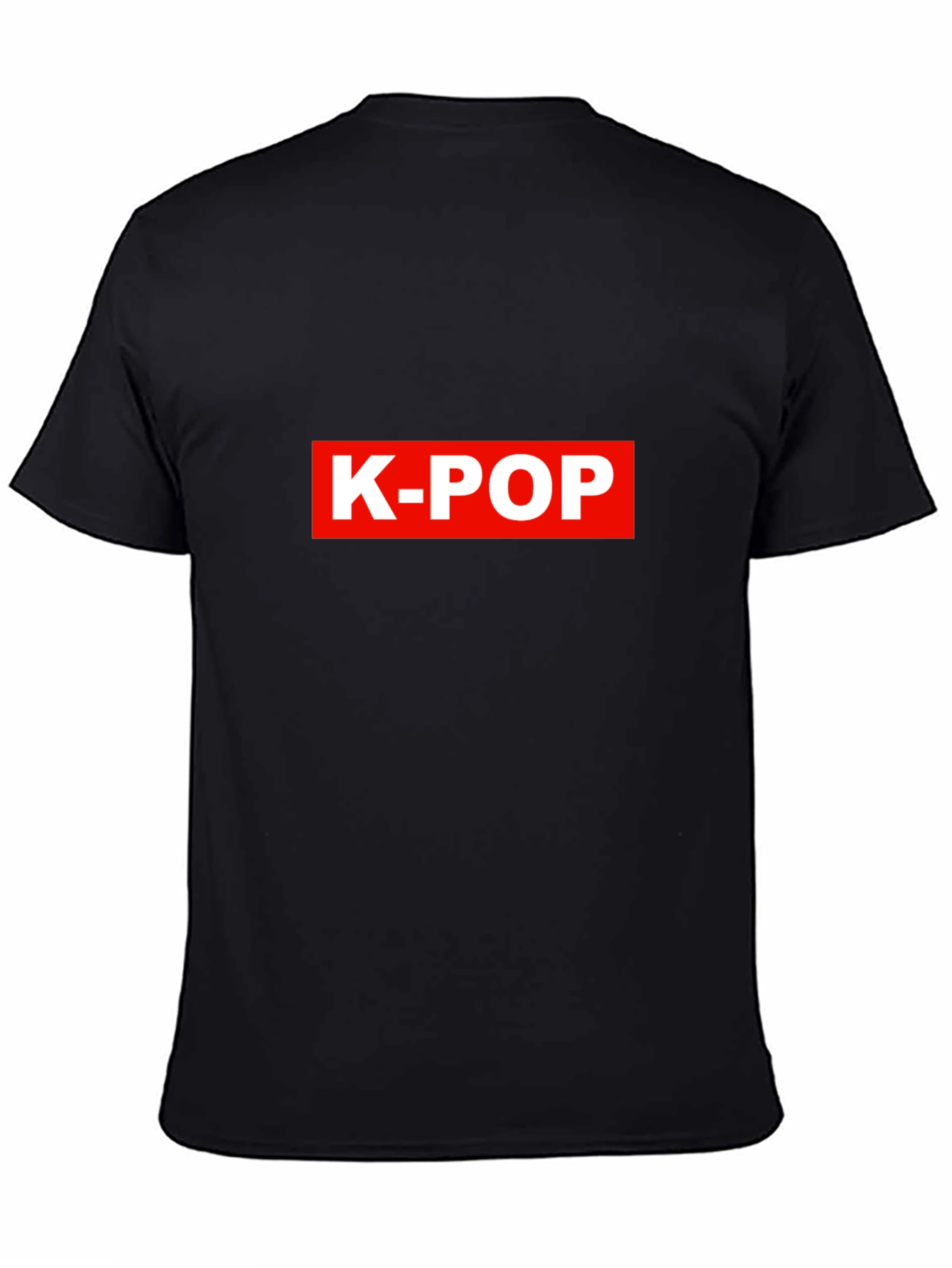 K-Pop Red Logo Black T-Shirt