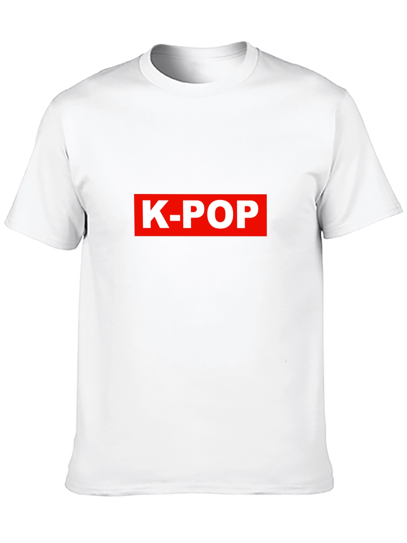 K-Pop Red Logo Black T-Shirt