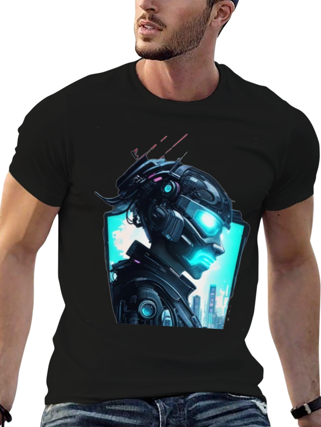 Cyberpunk Vision T-Shirt - Futuristic Graphic Tee