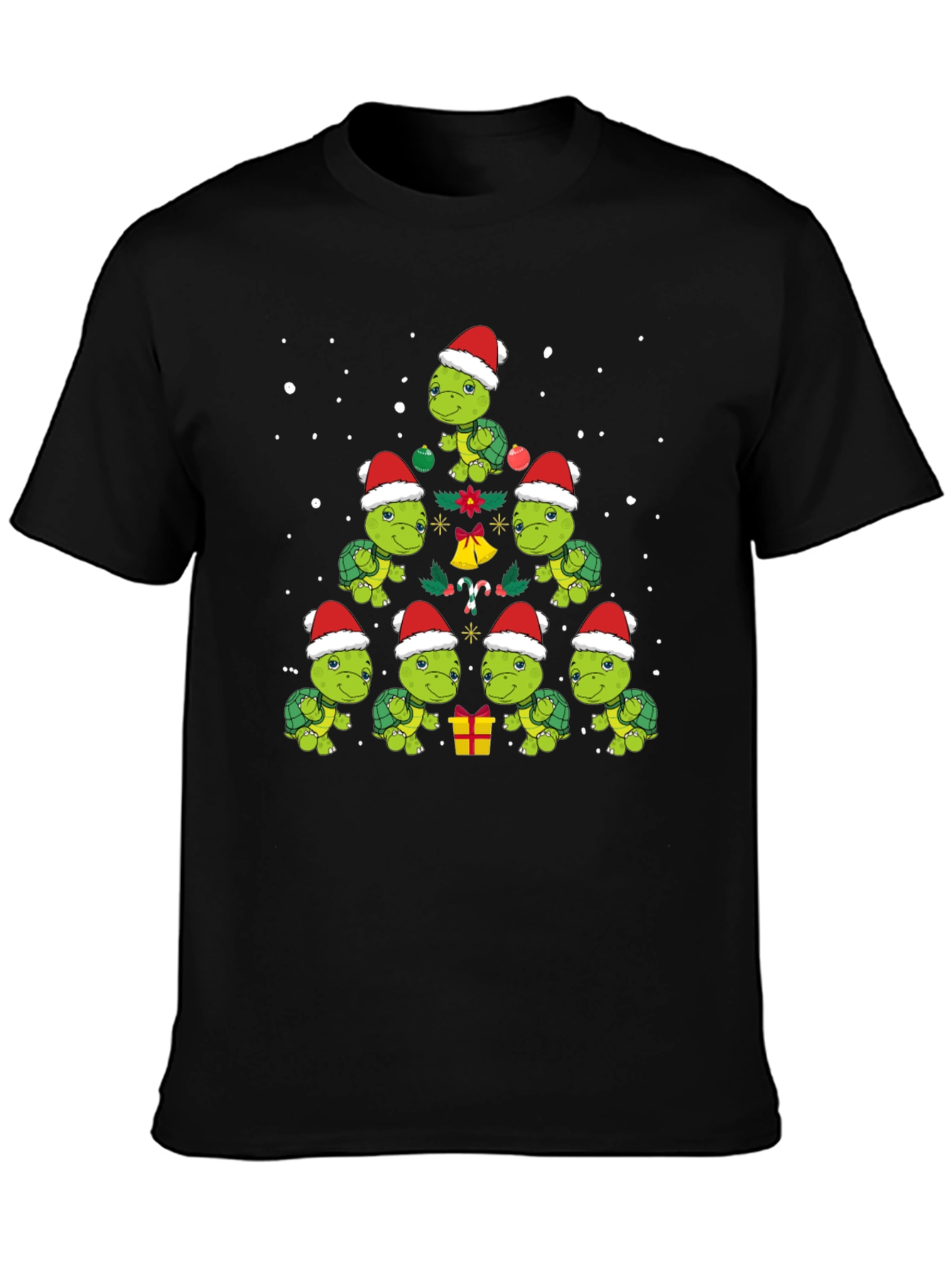 Christmas Turtle T-Shirt Holiday Tee