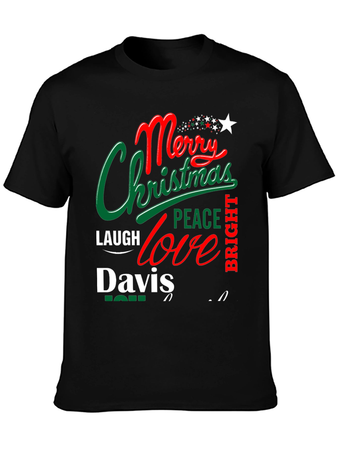 Merry Christmas T-Shirt Davis Family Holiday Tee