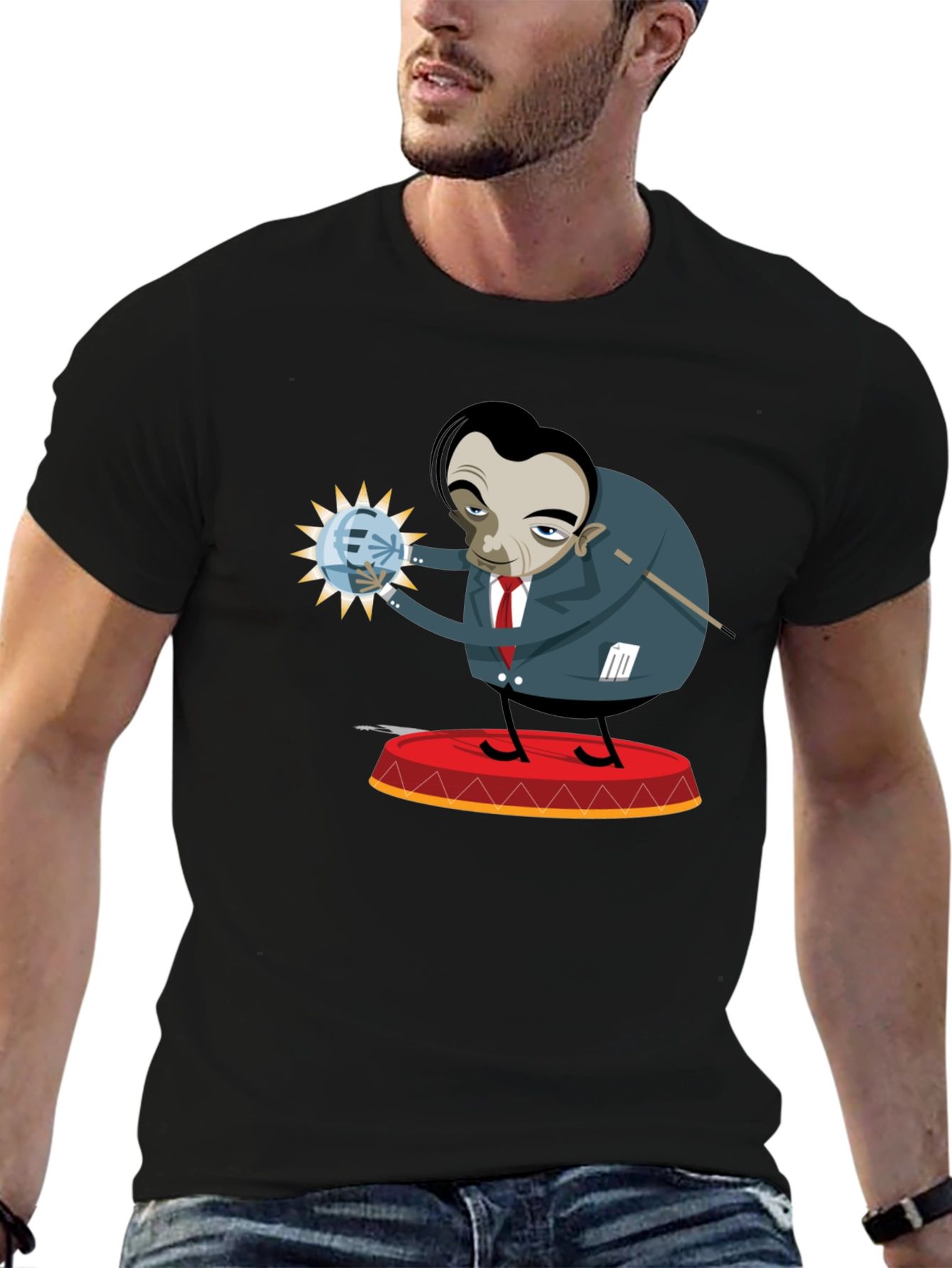 Mr. Bean Magic Act T-Shirt - Black