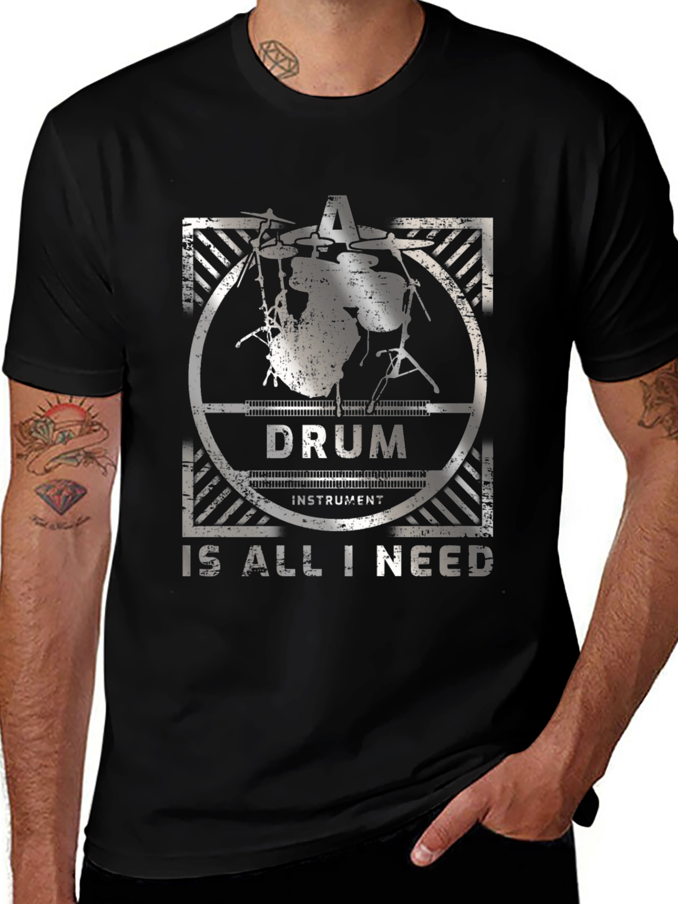 Drum Instrument Graphic Tee - Musicians Essential
