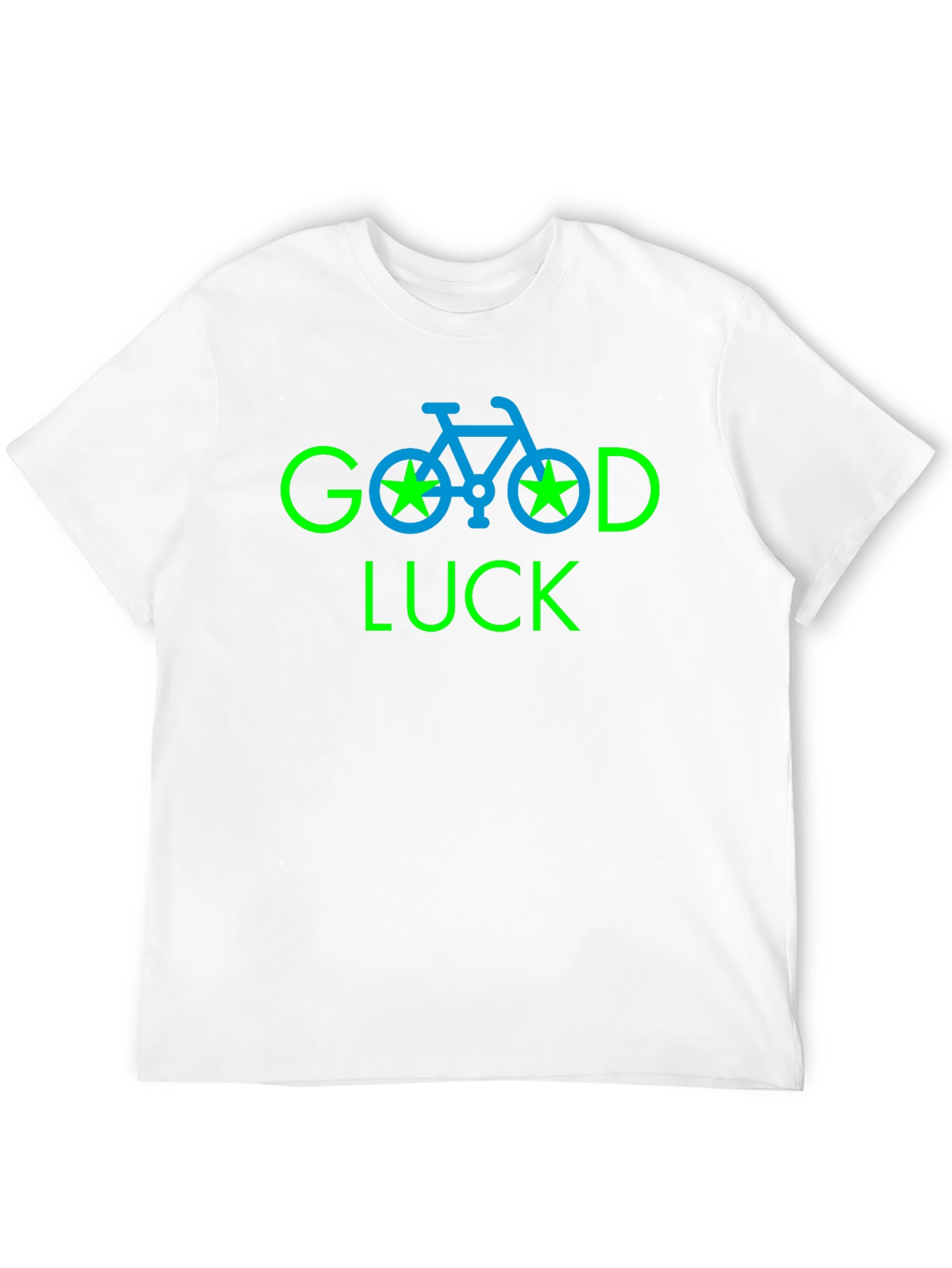 Good Luck Bicycle Graphic Tee - Black