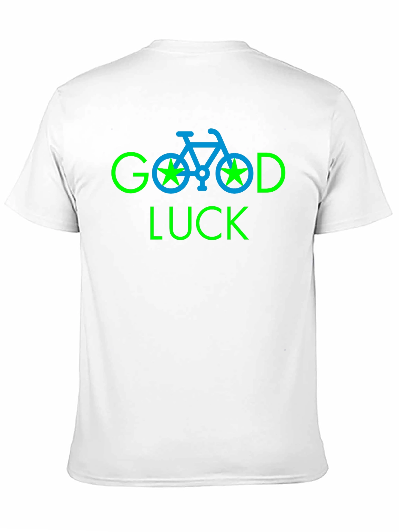 Good Luck Bicycle Graphic Tee - Black