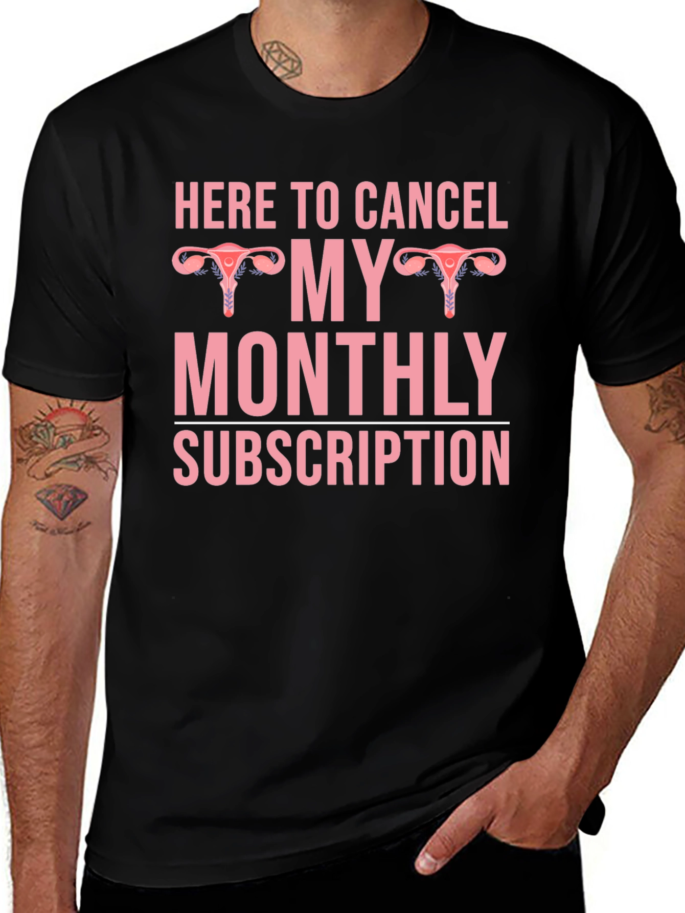 Here to Cancel Monthly Subscription Graphic Tee