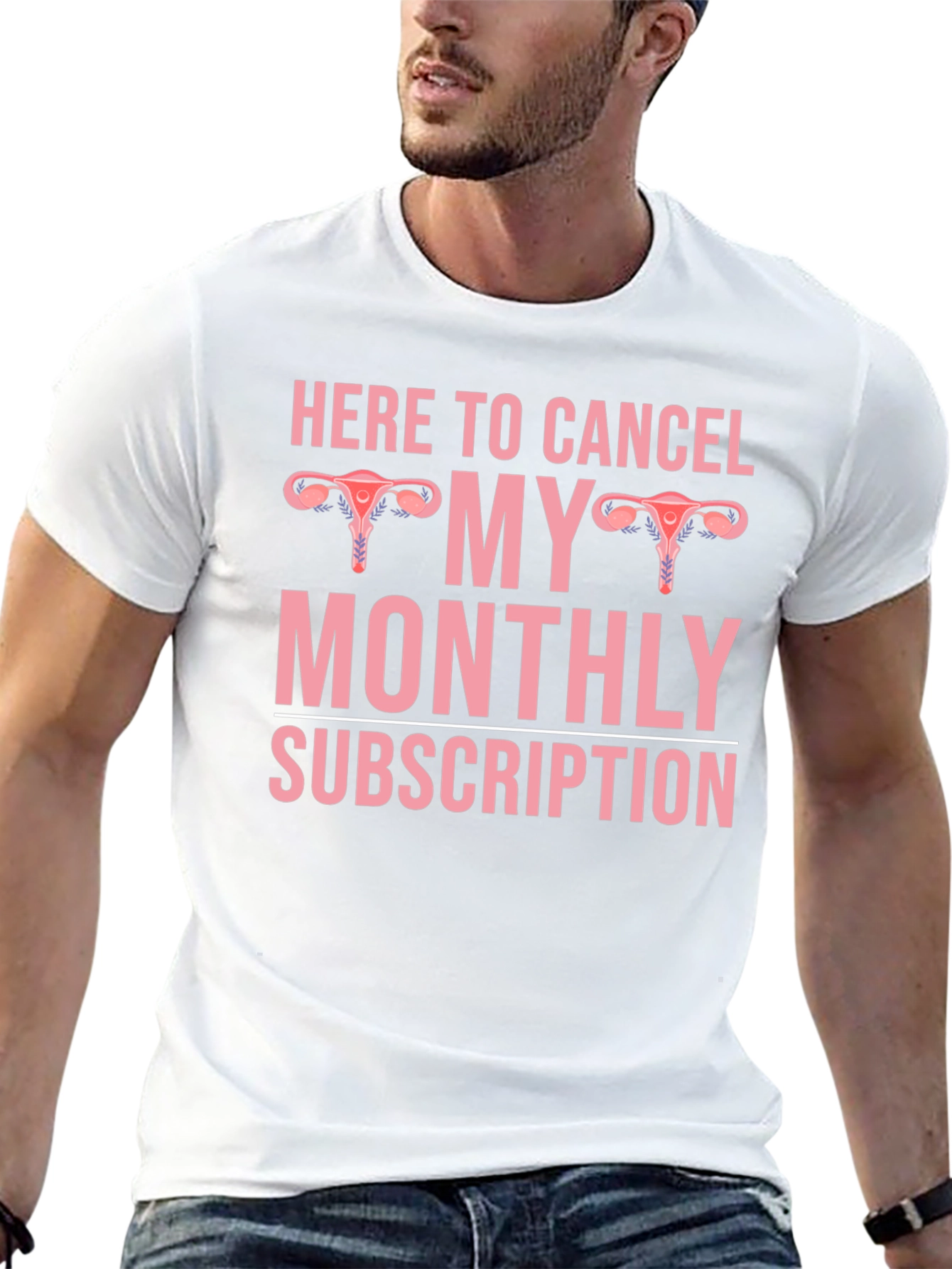 Here to Cancel Monthly Subscription Graphic Tee