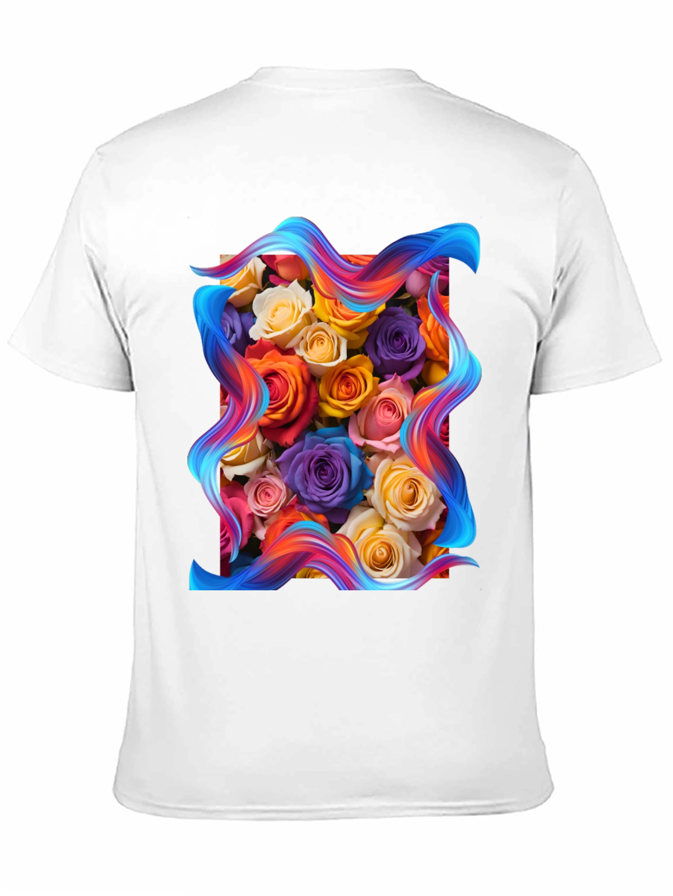 Floral Bouquet Graphic Tee - Artistic Style
