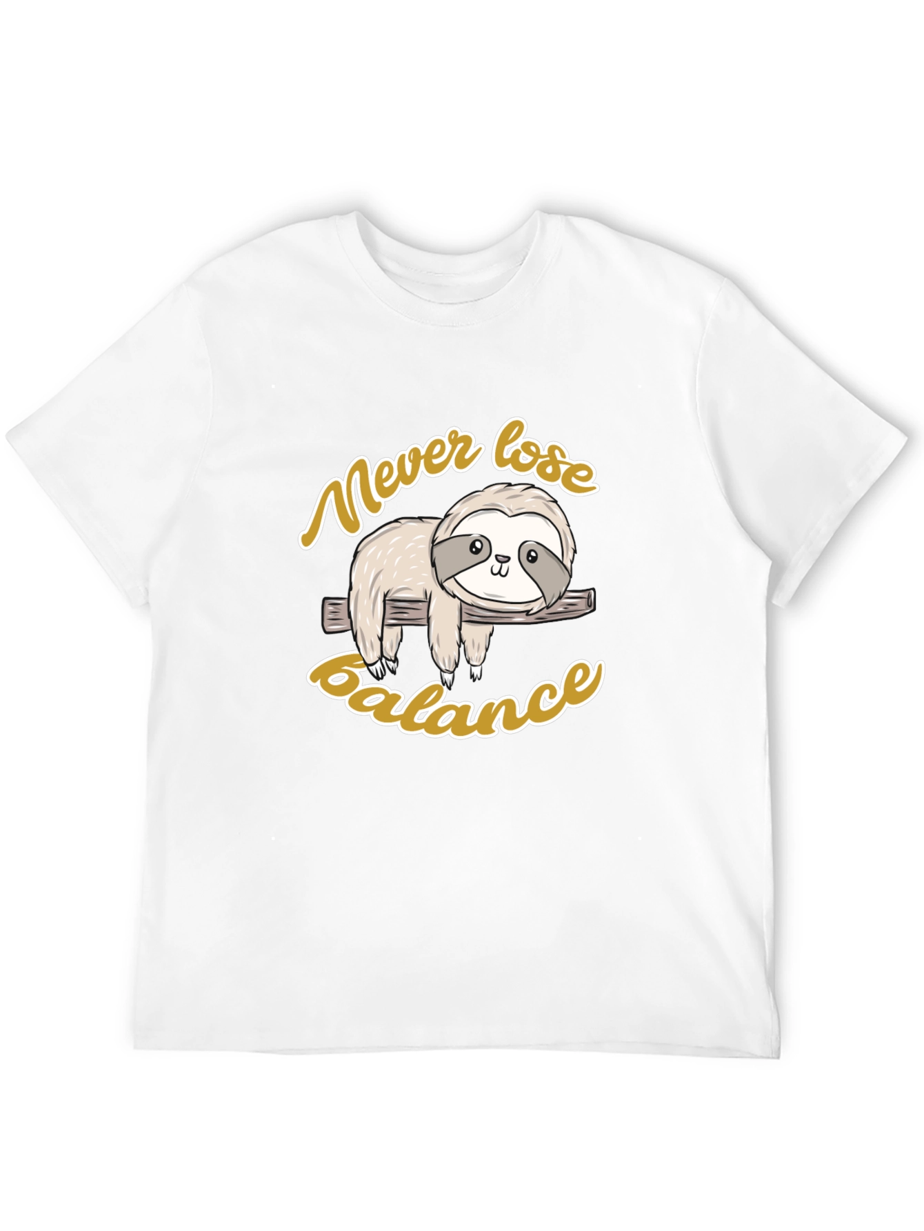 Never Lose Balance Sloth Graphic Tee