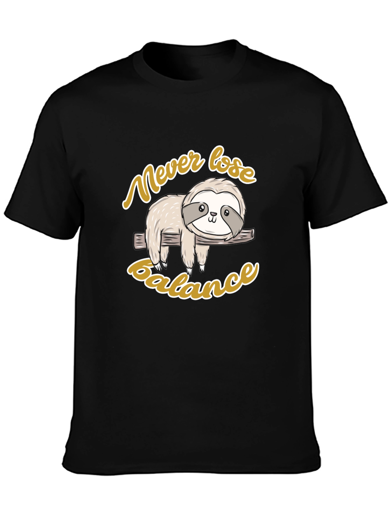 Never Lose Balance Sloth Graphic Tee